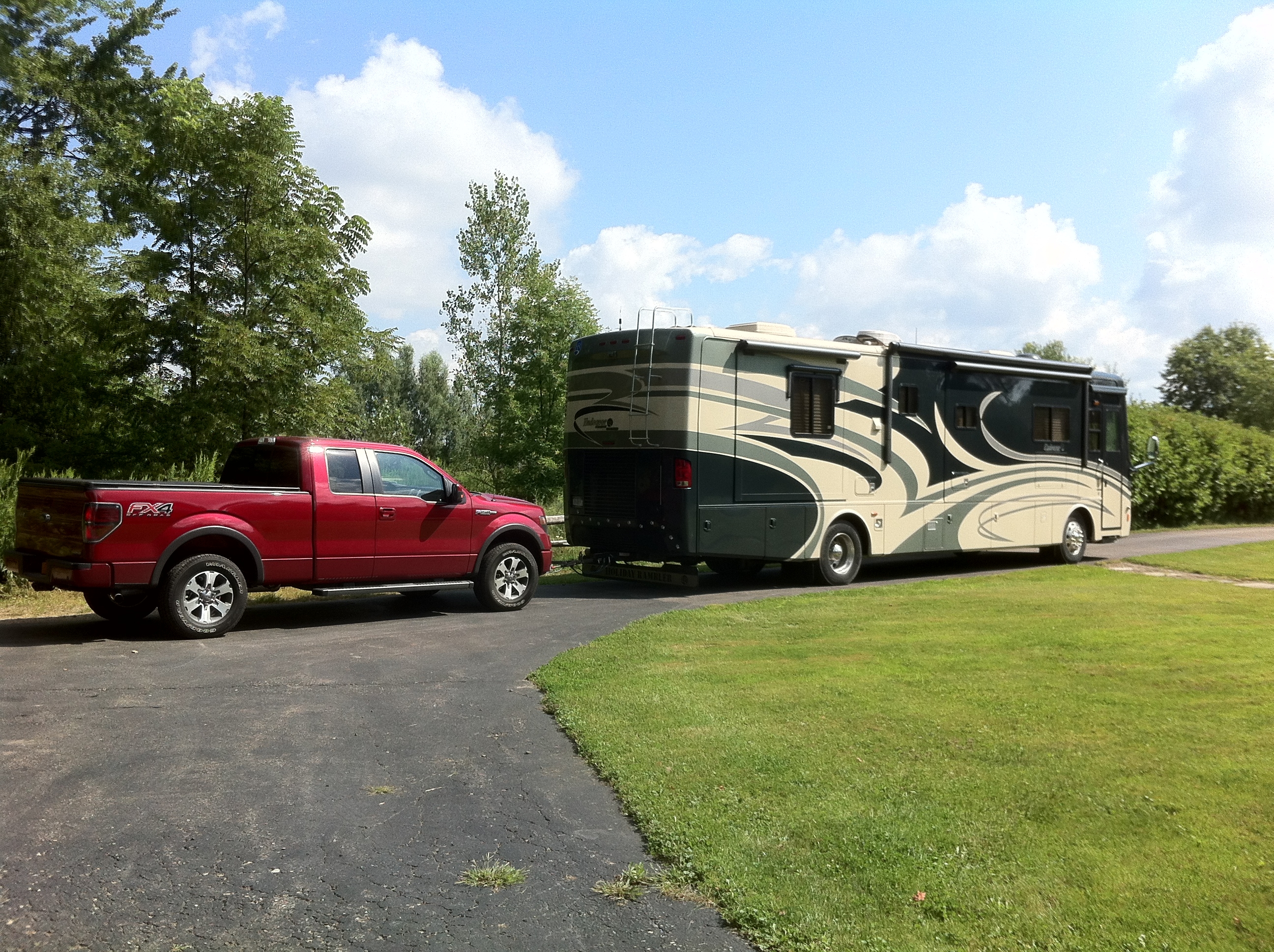 Setting Up To Flat Tow F 150 Behind A Motorhome Ford F150 Forum I Ve Now Towed It 1 544 Miles That S More Than Driven The New Truck Under Own But Won T Last Long Just Been A